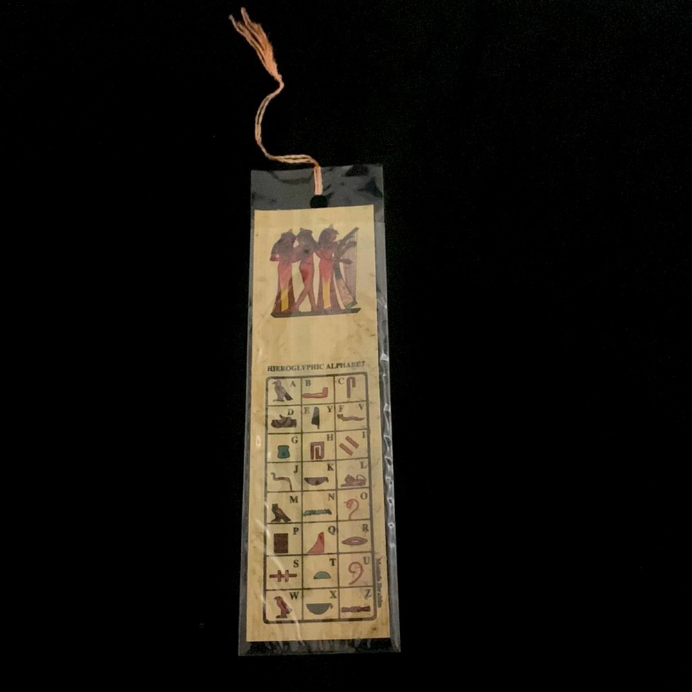 BOOKMARKS  HAND MADE PRINTED EGYPTIAN PAPYRUS